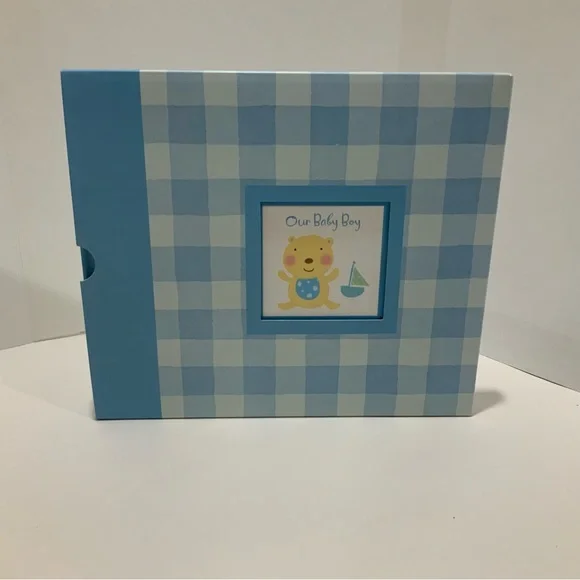 NEW BABY Boy(s) Keepsake 8” x 10” Memories Scrapbook - Picture 1 of 11